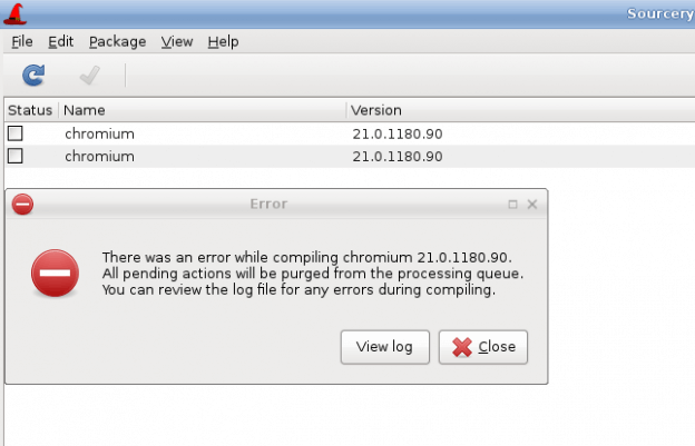 Salix 14.0 - Sourcery dependency error