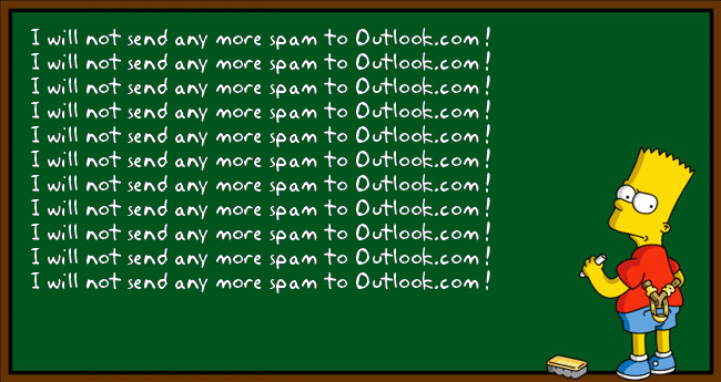 Outlook.com vs Bart Simpson