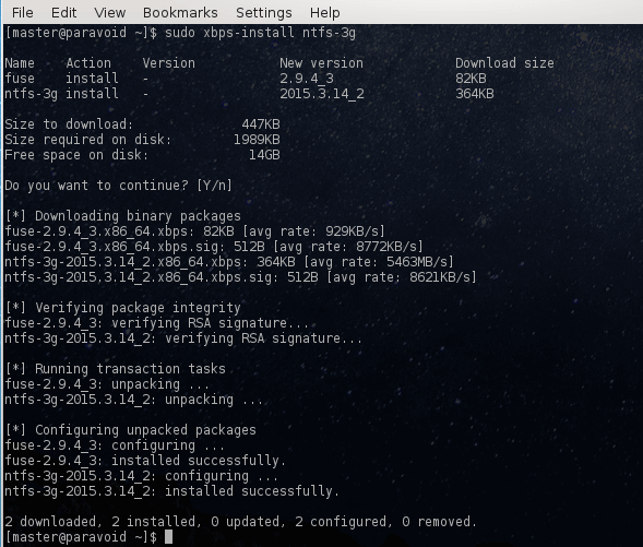 Void Linux XBPS