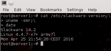 Slackware ARM on RPi3