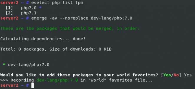 Add PHP 7.0 to the world set