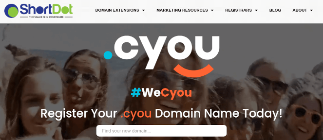 .cyou is owned by ShortDot SA