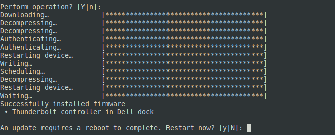 Updating device firmware manually using fwupd.